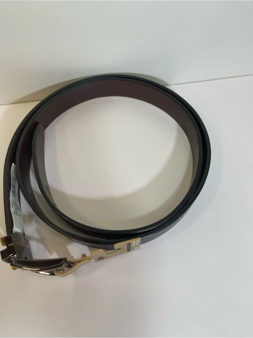 Dockers Big & Tall 54 Men's Genuine Leather Belt New Reversible Black/Brown